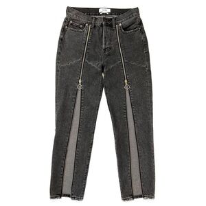 Pistola Women's Black Zipper-Trim High-Rise Jeans